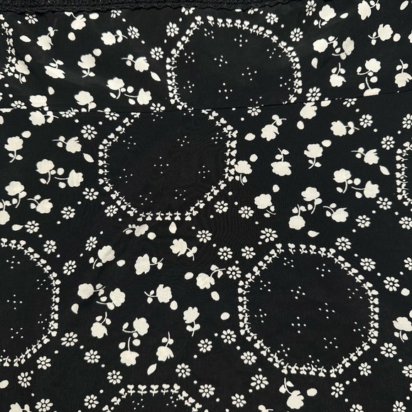 Free People | Women | Geo Garden Black White Floral Mini Shift Dress | Size 2 - Picture 10 of 15